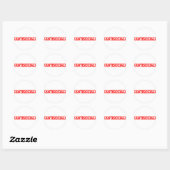 Antisoziale Briefmarke Runder Aufkleber (Blatt)