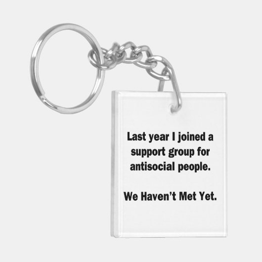 Antisoziale Gruppe Schlüsselanhänger (Vorderseite links)