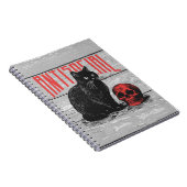 Antisoziale Katze und Schädel Notizblock (Rechte Seite)