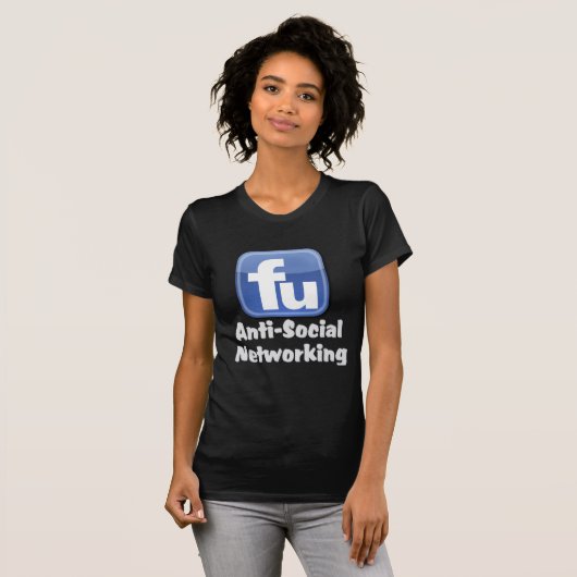 Antisoziale Vernetzung T-Shirt (Vorne ganz)