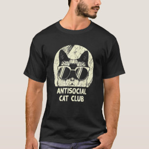Antisozialer Katzenclub Introvertierte Katze Einsa T-Shirt