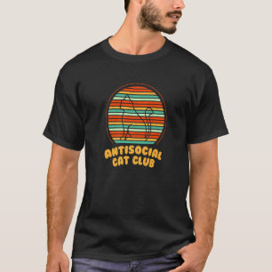 Antisozialer Katzenclub Introvertierte Katze Einze T-Shirt