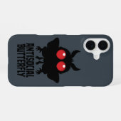 Antisozialer Schmetterling Mothman Kryptid iPhone 16 Hülle (Rückseite (Horizontal))