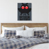 Antisozialer Schmetterling Mothman Kryptid Leinwanddruck (Insitu (Schlafzimmer))