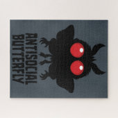 Antisozialer Schmetterling Mothman Kryptid Puzzle (Horizontal)