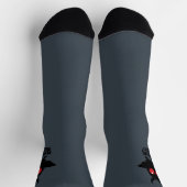 Antisozialer Schmetterling Mothman Kryptid Socken (Oben)