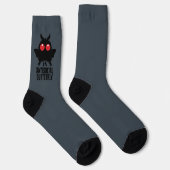 Antisozialer Schmetterling Mothman Kryptid Socken (Rechts)