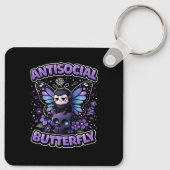 Antisozialer Schmetterling Schlüsselanhänger (Rückseite)