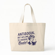 Antisoziales, aber willens, Bücher Jumbo-Tasche zu