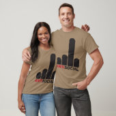 Antisoziales Mädchen T-Shirt (Unisex)