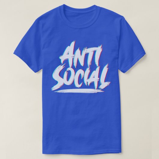 Antisoziales Misanthropisches EDM Club T-Shirt (Design vorne)