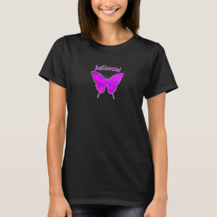 Antisoziales Schmetterling einsamer antisozialer I T-Shirt