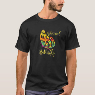 Antisoziales Schmetterling liebt antisoziale T-Shirt