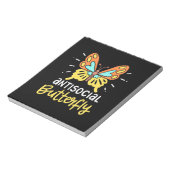 Antisoziales Schmetterling Notizblock (Rotiert)