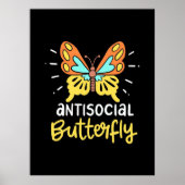 Antisoziales Schmetterling Poster (Vorne)