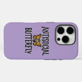 Antisoziales Schmetterling - witziger Einsiedler Case-Mate iPhone Hülle (Rückseite (Horizontal))