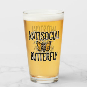Antisoziales Schmetterling - witziger Einsiedler Glas