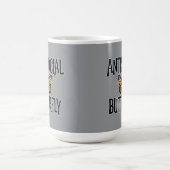 Antisoziales Schmetterling - witziger Einsiedler Kaffeetasse (Mittel)