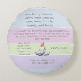 ANTISTRESS CALM CHAKRA VISUALIZATION relax Rundes Kissen