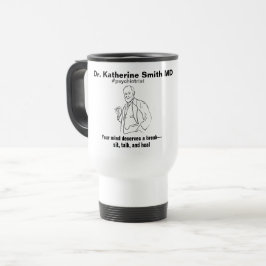 ANTISTRESS Freud Psychiatry Therapy Clinic Health Reisebecher