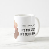 ANTISTRESS It's not stress, it's stored energy." Kaffeetasse (VorderseiteRechts)