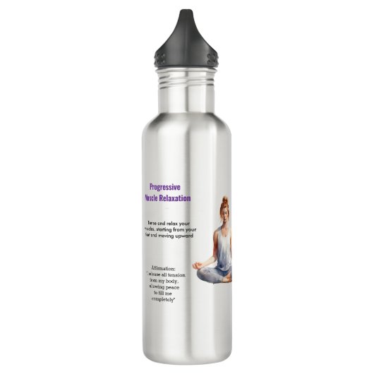 Antistress Peace serenity Chakra Relax calm Edelstahlflasche (Links)