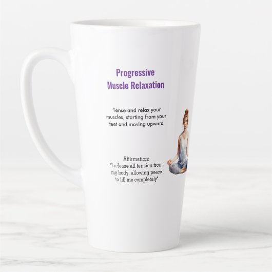 Antistress Peace serenity Chakra Relax calm Milchtasse (Links)