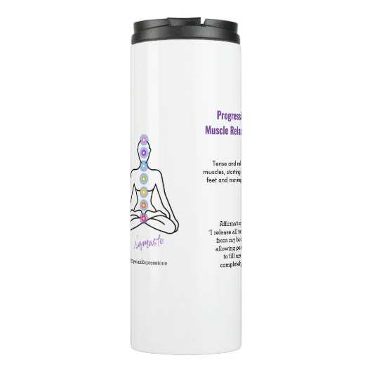 Antistress Peace serenity Chakra Relax calm Thermosbecher (Rückseite)