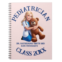 antistress pediatrician teddy bear kids university notizblock