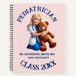 antistress pediatrician teddy bear kids university notizblock