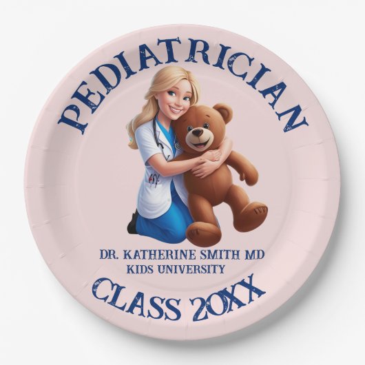 antistress pediatrician teddy bear kids university pappteller (Vorderseite)