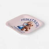 antistress pediatrician teddy bear kids university pappteller (Gewinkelt)