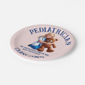 antistress pediatrician teddy bear kids university pappteller (Schrägansicht)