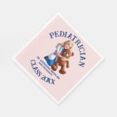antistress pediatrician teddy bear kids university serviette (Ecke)