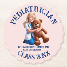 antistress pediatrician teddy bear kids university untersetzer