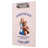 antistress pediatrician teddy bear pink university klemmbrett (Links)