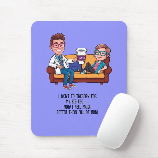 ANTISTRESS psychiatrist THERAPIST doctor Mousepad (Mit Mouse)