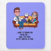 ANTISTRESS psychiatrist THERAPIST doctor Mousepad (Vorne)