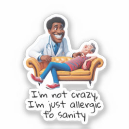 ANTISTRESS psychiatrist THERAPIST medical therapy Aufkleber