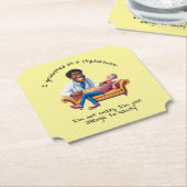 ANTISTRESS psychiatrist THERAPIST party therapy Untersetzer (angewinkelt)