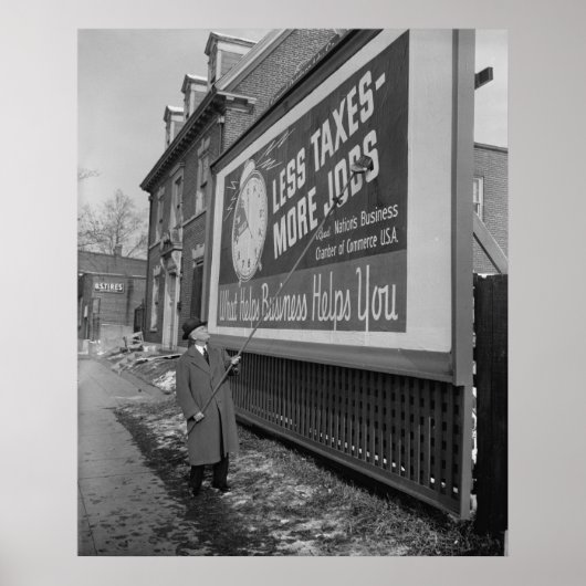 AntiTax Poster der 1930er Jahre (Vorne)