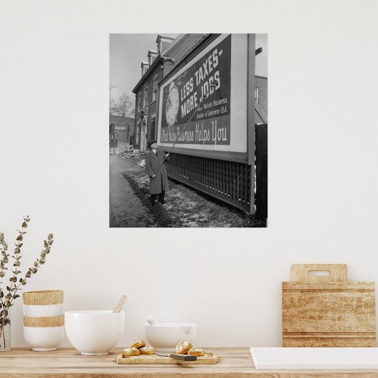 AntiTax Poster der 1930er Jahre (Küche)