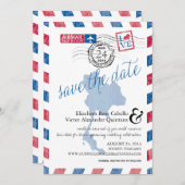 Antithailändische Luftpost Save the Date (Vorne/Hinten)
