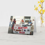 Antitheist Gruß-Karte Karte (Gelbe Blume)