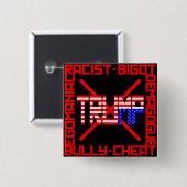 AntiTrumpf Button (Vorne & Hinten)
