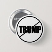 AntiTrumpf keine Trumpf-Gewohnheit Donald Trump Button (Vorne & Hinten)