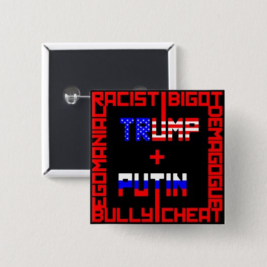AntiTrumpf+Putin Button (Vorne & Hinten)