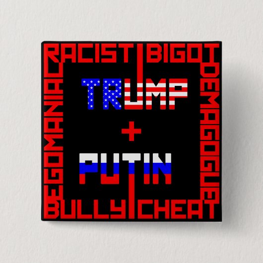 AntiTrumpf+Putin Button (Vorderseite)