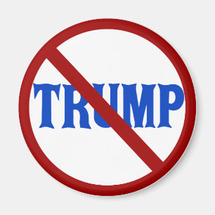 AntiTrumpf-roter Kreis mit X Magnet