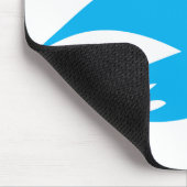AntiTwitter-Mausunterlage Mousepad (Ecke)
